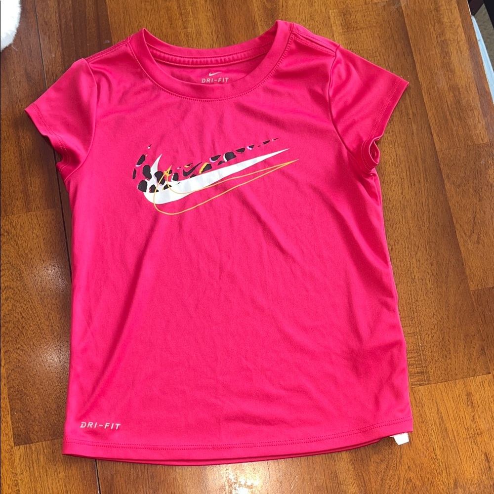 Nike Kids Bright Pink Dri-FIT Tee